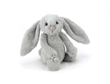 KRÓLIK Bashful Silver Bunny, Jellycat, wys. 18 cm