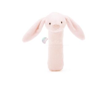 KRÓLIK PISZCZAŁKA Bashful Pink Bunny Squeaker Toy, Jellycat, wys. 14 cm