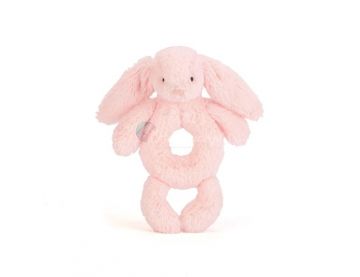 KRÓLIK GRZECHOTKA DO TRZYMANIA, Bashful Pink Bunny Grabber, Jellycat, wys. 13 cm 