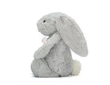 KRÓLIK Bashful Silver Bunny, Jellycat, wys. 67 cm
