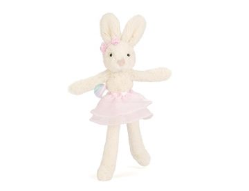KRÓLIK BALERINA (mała), Tutu Lulu Cream & Pink Bunny, Jellycat, wys. 23 cm 