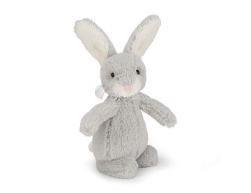 KRÓLIK, Bobtail Silver Bunny, Jellycat, wys. 17 cm