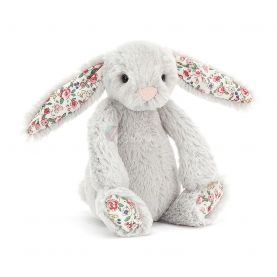 KRÓLIK Blossom Silver Bunny, Jellycat, wys. 13 cm
