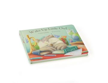 KSIĄŻECZKA DLA DZIECI Obudź się mała sowo, Wake up Little Owl Book, Jellycat, wys. 18 cm