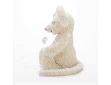 PLUSZOWA MYSZKA (mała), Bashful Cream Mouse, Jellycat, wys. 18 cm 