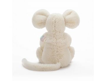 PLUSZOWA MYSZKA (duża), Bashful Cream Mouse, Jellycat, wys. 31 cm 