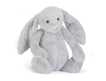 KRÓLIK Bashful Silver Bunny, Jellycat, wys. 51 cm
