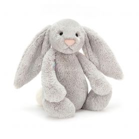 KRÓLIK Bashful Silver Bunny, Jellycat, wys. 36 cm