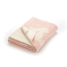 KOCYK W KRÓLIKI (różowy, w pudełku) Pink Bashful Bunny Blanket, Jellycat, wymiary kocyka 100 x 77 cm