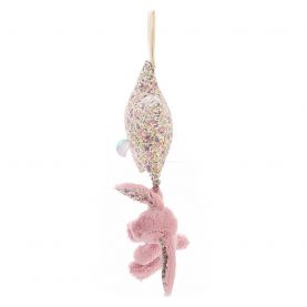 KRÓLIK POZYTYWKA, Blossom Tulip Bunny Star Musical Pull, Jellycat, 28 cm