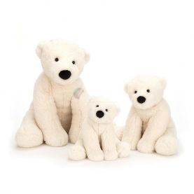 PLUSZOWY MIŚ POLARNY (malutki) Perry Polar Bear, Jellycat, wym. H12 x W5 cm
