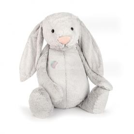 OGROMNY PLUSZOWY KRÓLIK Bashful Silver Bunny, Jellycat, wys. 108 cm
