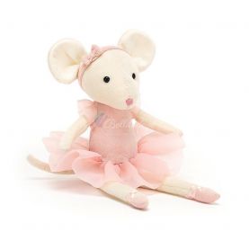 PLUSZOWA MYSZKA BALETNICA Pirouette Mouse Candy, Jellycat, wys. 27 cm 