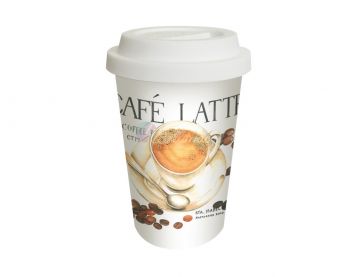 KUBEK NA WYNOS Cafe Latte, PPD, poj. 300 ml
